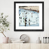 "Self Reflection" Matted and Framed Black 36x36 Wall Art