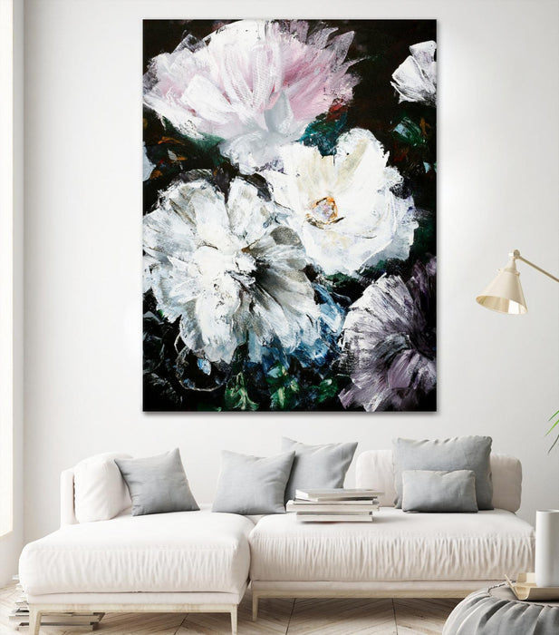 \"Soft Hue Flowers\" Giant Art 72x54 Wall Art
