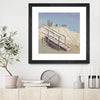 "Beach Access" Matted and Framed Black 36x36 Wall Art