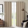 Allegheny Blackout Grommet Panel (pair) 54x95" Taupe Window Panel 