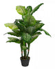 Artificial 47" Dieffenbachia In Black Pot 