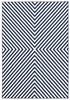 Dodie Blue-Ivory 5'3" x 7'7" Area Rug