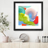 "Vav 05" Matted and Framed Black 36x36 Wall Art