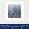 "Dark City" Matted and Framed White 30x30 Wall Art