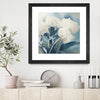 "White Roses I" Matted and Framed Black 36x36 Wall Art