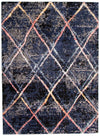 Makondo Abstract Navy Blue Area Rug - 8'0\" x 10'0\"