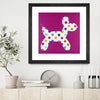 "Dottie" Matted and Framed Black 36x36 Wall Art