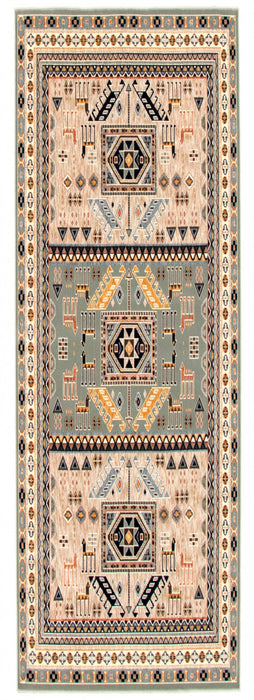 Quincy Teal Area Rug - 2'8\" x 10'0\"