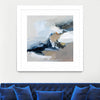 "Surfacing" Matted and Framed White 36x36 Wall Art