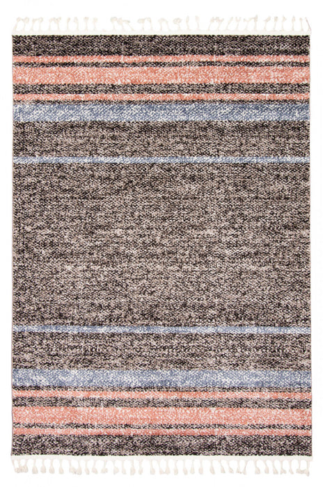Vera Earth Taupe/Ivory Area Rug - 5'2\" x 7'5\"