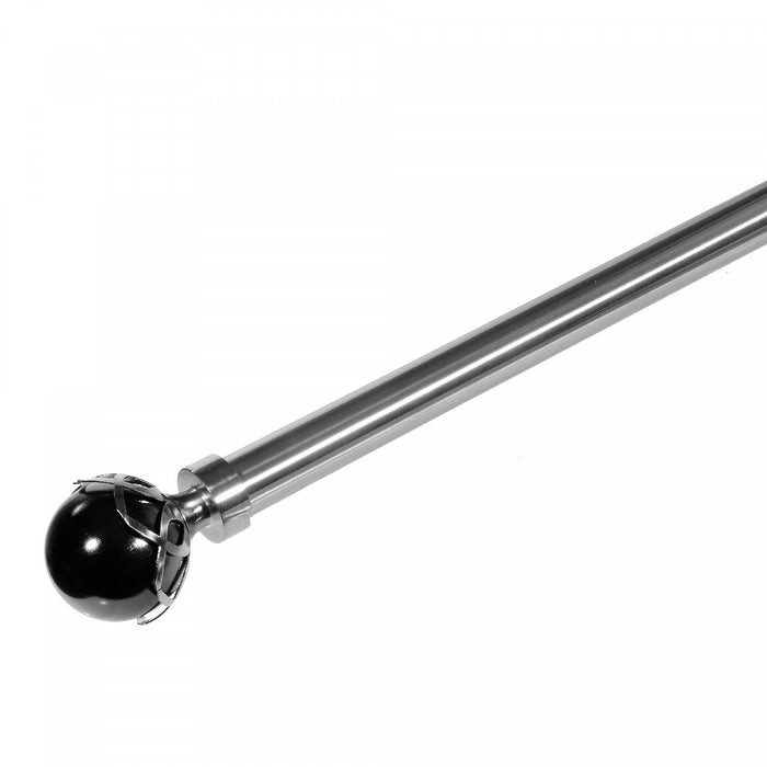 25/28mm Drape Pole Set Black Pearl - Nickel