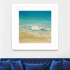 "Coastal Viewpoint Ii" Matted and Framed White 30x30 Wall Art