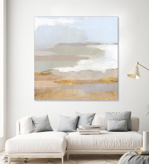 \"Abstract Coastland Ii\" Giant Art 54x54 Wall Art