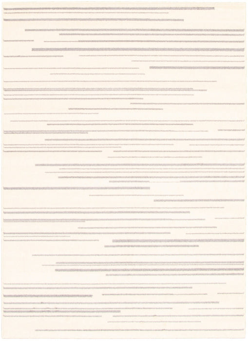 Faith Cream-Silver Area Rug - 5'3\" x 7'3\"