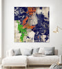 "Economic Shift I" Giant Art 72x72 Wall Art