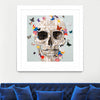 "Party Favor" Matted and Framed White 30x30 Wall Art
