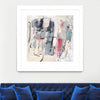 "Palpitation Monitor" Matted and Framed White 30x30 Wall Art