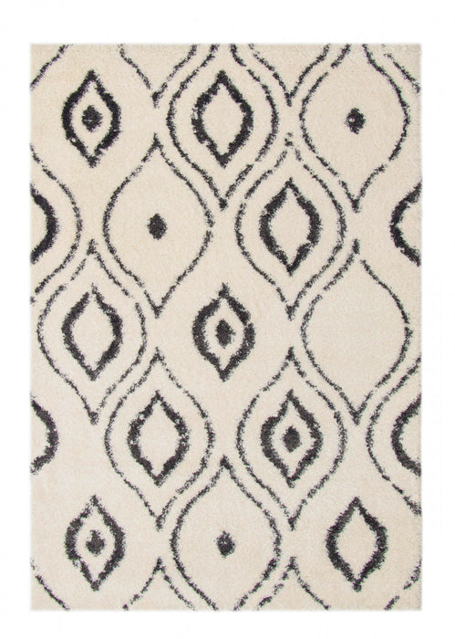 Gael Ivory Shag 7'10\" x 10'0\" Area Rug