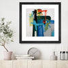"Return The Fork" Matted and Framed Black 36x36 Wall Art