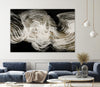 "White Strokes" Giant Art 72x48 Wall Art