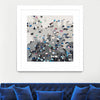 "Crowd Sourcing" Matted and Framed White 36x36 Wall Art