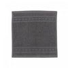 Basketweave Wash Cloth 12 x 12 Charcoal Grey - Set of 6 Towels|Débarbouillette nattée gris anthracite 12 x 12 - ensemble de 6 serviettes