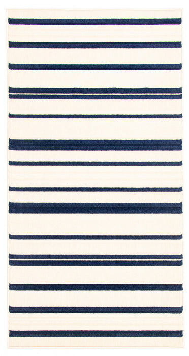 Talya Blue-Ivory 2'8\" x 4'11\" Area Rug