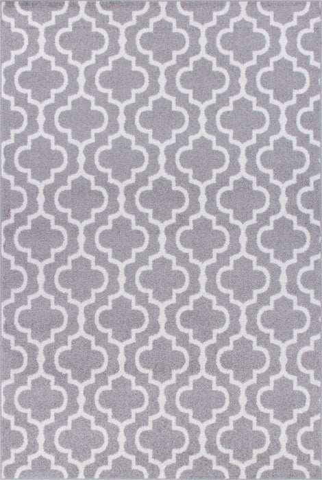 Lav Lat Grey 4x6 Area Rug