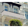 Privacy Balcony Cover Ivory Drapes and Blinds|Toile d’intimité pour balcon ivoire