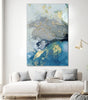 "Ocean Splash I" Giant Art 72x48 Wall Art