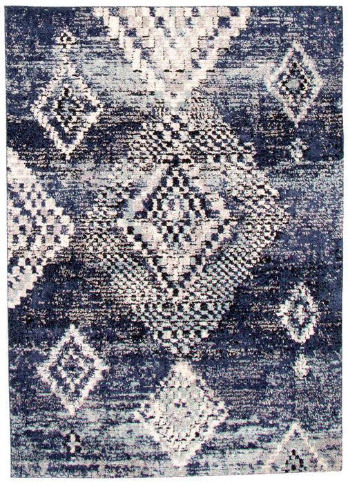 Makondo Mosaique Blue Area Rug - 5'3\" x 7'3\"