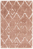 Serafina Pink Shag 7'10" x 10'0" Area Rug
