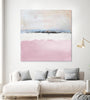 "Pink Sea Abstract" Giant Art 54x54 Wall Art