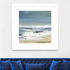 "East Coast Ii" Matted and Framed White 36x36 Wall Art