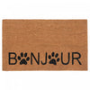 Coir Door Mat Bonjour - Paws Floormat