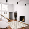 August White-Navy 5'3" x 7'3" Area Rug