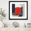 "Orange Crush V6" Matted and Framed Black 30x30 Wall Art