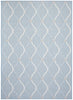 Neisha Abstract Light Blue Rug 5'3" X 7'3" Area Rug