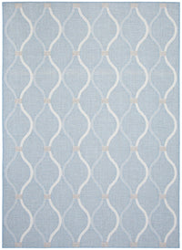 Neisha Abstract Light Blue Rug 5'3