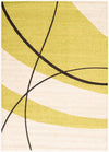 Carson Cream-Green Area Rug - 3'11\" x 5'7\"