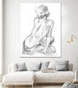 "Sitting Pose Ii" Giant Art 72x54 Wall Art