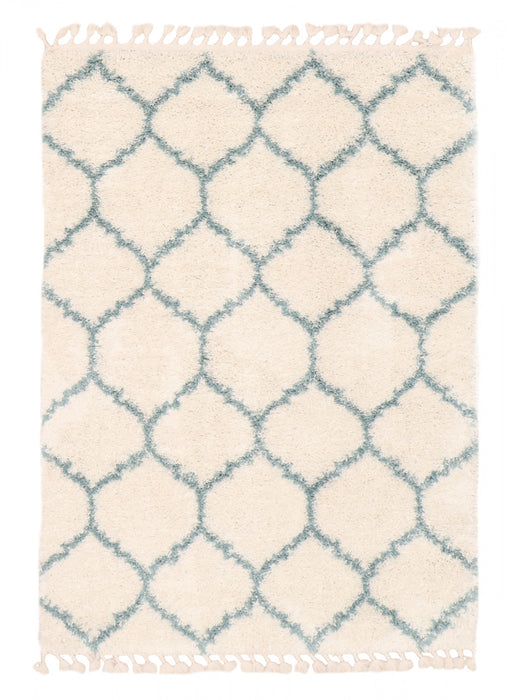 Helma Trellis Cream Shag 8'0\" X 10'0\" Area Rug