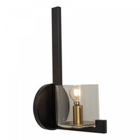 Salinas Black & Brass 1-Light Sconce