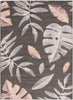 Palta Anthracite-Rose Area Rug - 7'10" x 10'2"