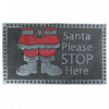 Rubber Santa Please Stop Here Floormat|Tapis de plancher « Santa Please Stop Here » en caoutchouc
