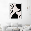 "Mouvement" Canvas Framed Black 30x40 Wall Art