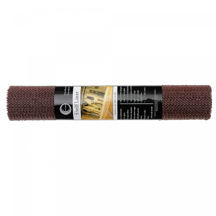 Anti Slip Pvc Mat Chocolate 12\" x 60\" - Set of 6 Kitchen Storage