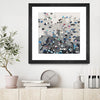 "Crowd Sourcing" Matted and Framed Black 30x30 Wall Art