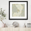 "Sea Coral Ii" Matted and Framed Black 30x30 Wall Art