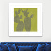 "Opuntia I" Matted and Framed White 36x36 Wall Art